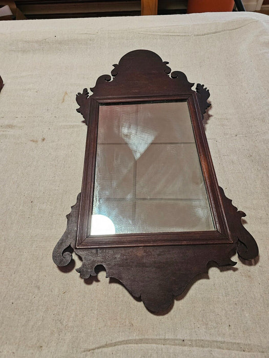 Early chippendale style mirror approx. 12x 12 great construction Original  wood, Antiques, David's Antiques and Oddities