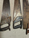 Old school hand saws total of 5 various ages/ great primitive look/, Antiques, David's Antiques and Oddities