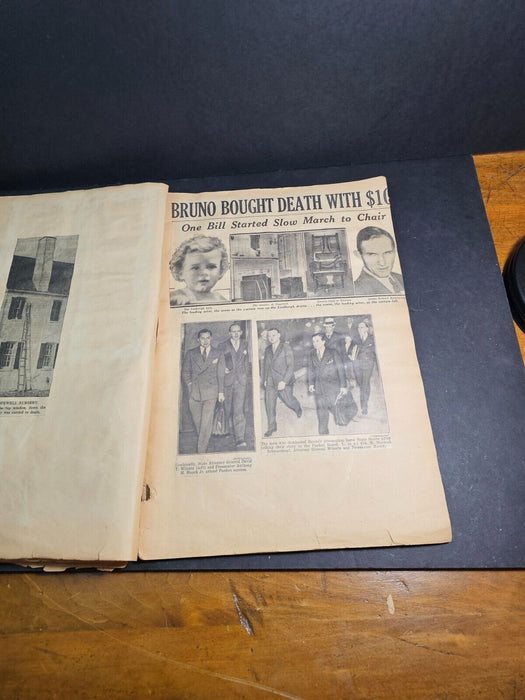 Comprehensive scrapbook period of the Lindbergh Kidnapping case., Antiques, David's Antiques and Oddities