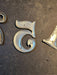 Some retro numbers from the 1950s/ aluminum, Antiques, David's Antiques and Oddities