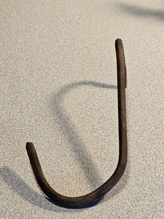 2 -5" hooks from the 1920s, used to hang meat, steel ,primitive, Antiques, David's Antiques and Oddities