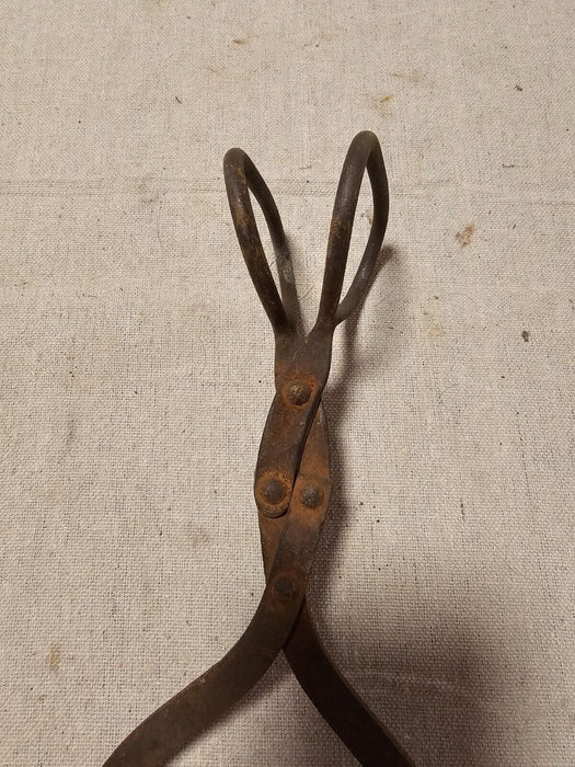 Ice tongs from Amish country Pa 12" Looks great primitive steel, Antiques, David's Antiques and Oddities