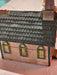 Wooden church/primitive 12 x17 /7 cardboard village houses/1930s as found, Antiques, David's Antiques and Oddities