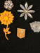 7 1950s/60s costume pins all operational/ wear collect or gift, Antiques, David's Antiques and Oddities