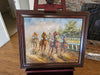 A day at the races/29 x26/ Rogers/impressionist/ 1970s/, Antiques, David's Antiques and Oddities