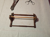 Oak towel bar. 1920 12 x19/ as found/kitchen bath, Antiques, David's Antiques and Oddities