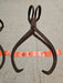 Ice Tongs/primitive amish country pa/13 " Steel. historical artifact. makers mar, Antiques, David's Antiques and Oddities