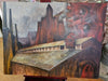 Title: Steel City: A Neo-Impressionist View of Bethlehem's Industry (Early 2000s, Antiques, David's Antiques and Oddities