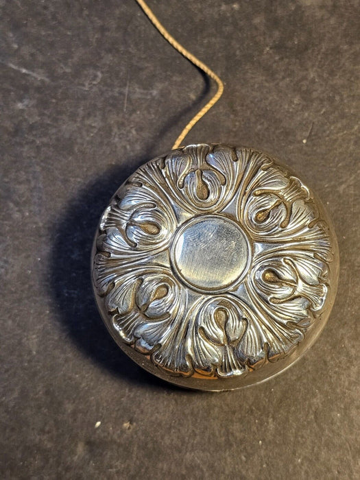 Sterling silver victorian yoyo/ 2.25" heavily embellished/Marked Gorham sterling, Antiques, David's Antiques and Oddities