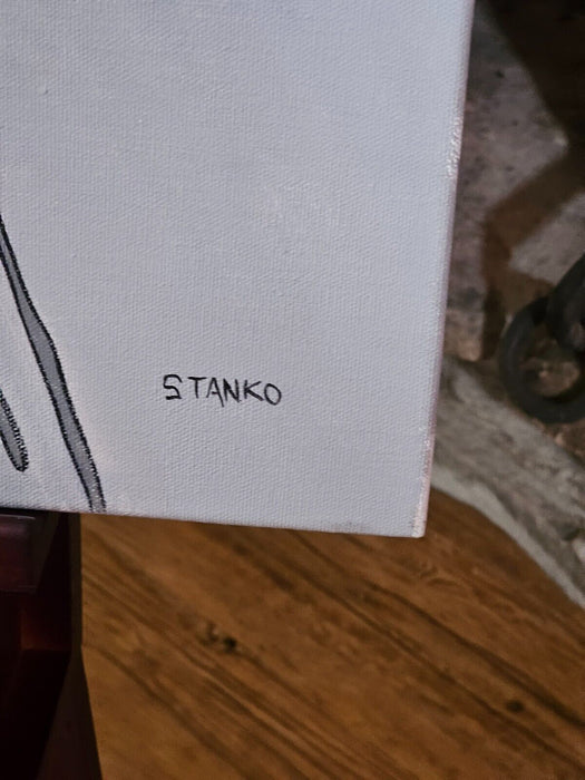 Stanko 30 x30 acrylic on canvas Stanko/ great presentation