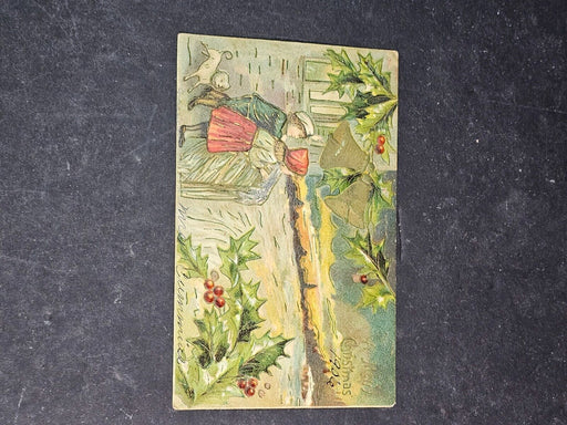 1906 German christmas post cards solid and divided backs great lithography, Antiques, David's Antiques and Oddities