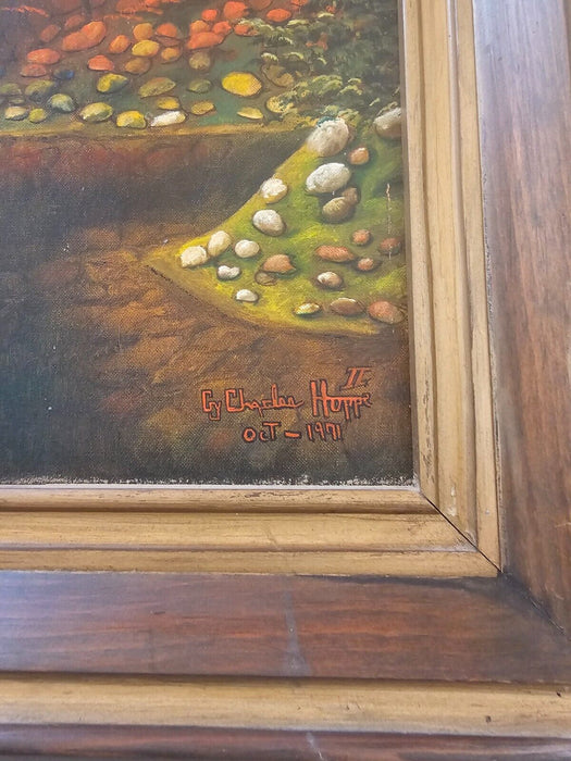 Paint on board. 1971 By Charles Hoppe  signed Provenance on back. Prison art, Antiques, David's Antiques and Oddities