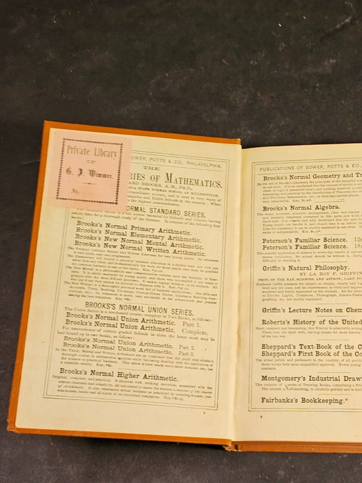 Early 1876 common school literature / DR.G.J.Wimmer Dentist Nazareth PA, Antiques, David's Antiques and Oddities