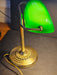 Desk light green shade 12" high 10 " wide 1980s works great as found, Antiques, David's Antiques and Oddities