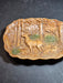 Composition Deer plate 9"x 7" Forest scene., Antiques, David's Antiques and Oddities