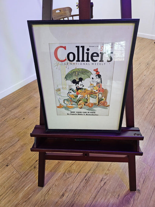 Framed  Colliers cover as found 195 x 15 1937 great imagery, Antiques, David's Antiques and Oddities