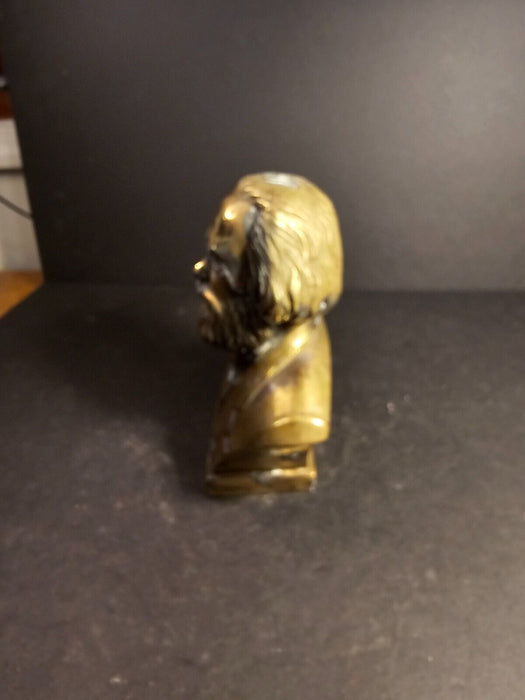 Cast Brass Carl marx as found/ 8x6 / imported in the 1980s/, Antiques, David's Antiques and Oddities