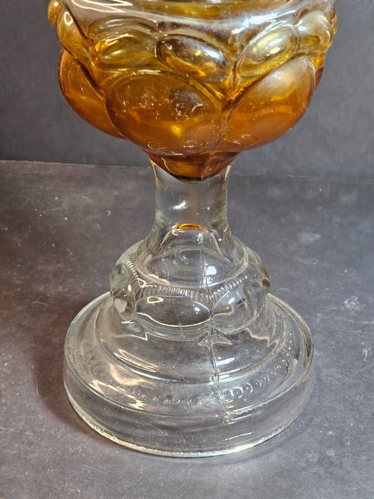 Bulls eye Kerosene lamp 11 inch base 10 " globe Original excellent, Antiques, David's Antiques and Oddities