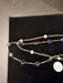 14" 1950s/1960s multi colored glass stone neckless/ nice presentation, Antiques, David's Antiques and Oddities