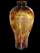 15.5" Murano glass tortoise shell blown glass bolus vase, Antiques, David's Antiques and Oddities