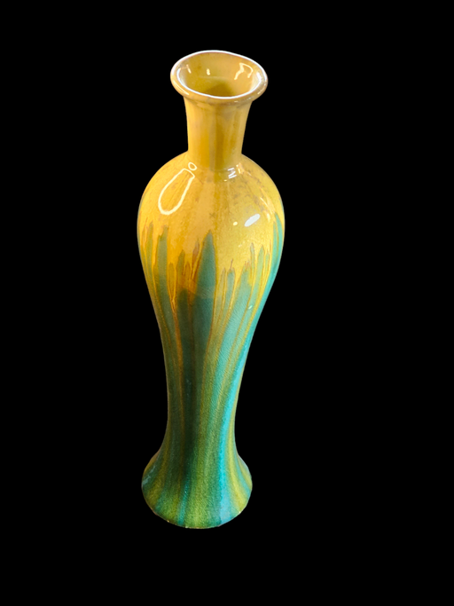 18" Mid-Century Modern Multi-Colored Urn-Form Vase, Antiques, David's Antiques and Oddities