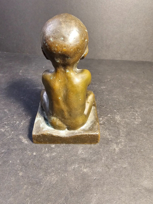 Bernardo Balestrieri Bronze Baby Sculpture 5.75 high, Antiques, David's Antiques and Oddities