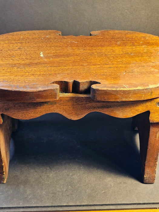 Primitive made stool/walnut/17x10x9/rock solid/1920s/american, Antiques, David's Antiques and Oddities