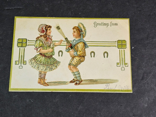 Early 1900s postcards easter colored lithos excellent example rare find, Antiques, David's Antiques and Oddities