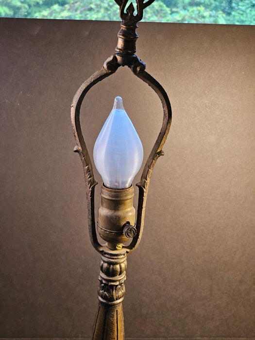 Outstanding 1920s table lamp/22 " cast and decorated still works/ needs a shade/, Antiques, David's Antiques and Oddities