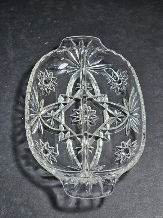 Pressed glass clear serving dish 6x9. Holidays, Antiques, David's Antiques and Oddities