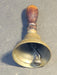 3" dinner bell late 1800s Brass wood handle embossed design on bell  classic, Antiques, David's Antiques and Oddities