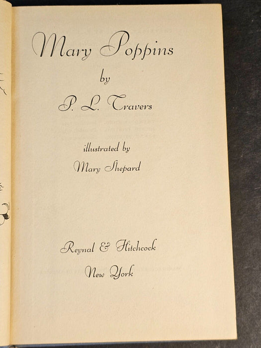 Mary Poppins inscribed 1935 on front tab/206 p/ used copy