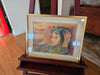 Pastal portrait 1960s signed 18 x 14.5 under glass Renoiresque, Antiques, David's Antiques and Oddities