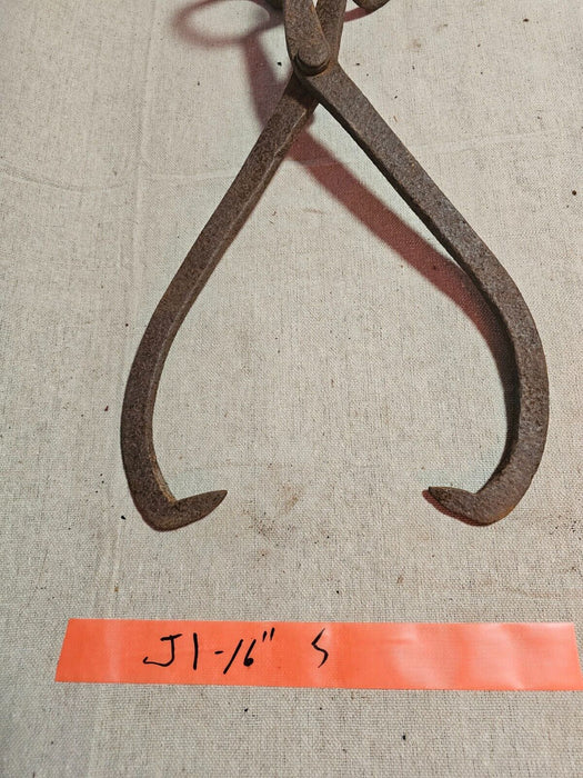 ice tongs 16 " Aish Country Pa as found /primitive, Antiques, David's Antiques and Oddities