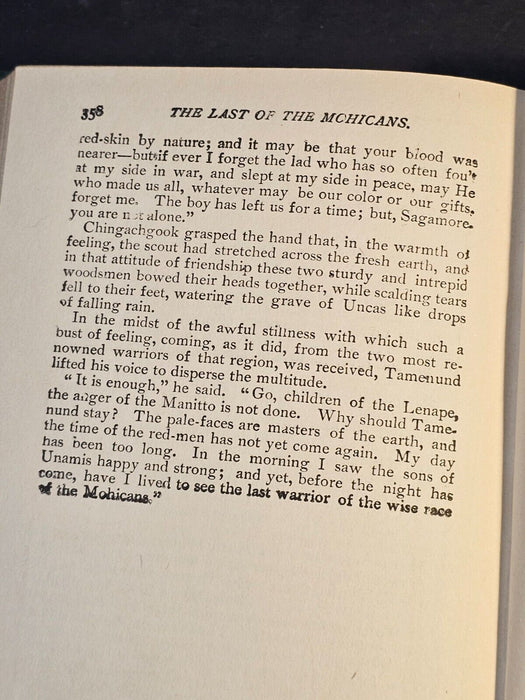 Last of the Mohicans J. Fennimore cooper 358p, Antiques, David's Antiques and Oddities