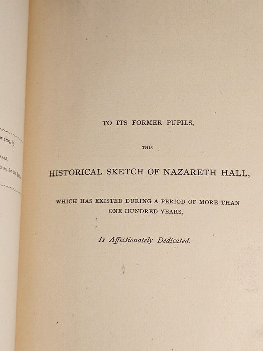 Nazareth Hall book 1869/german prayers/bicentennial 1947/ sams menu, Antiques, David's Antiques and Oddities