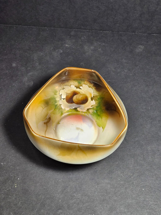 Noritake nappy, 4.5" diameter 2.5" high floral design, hand painted., Antiques, David's Antiques and Oddities