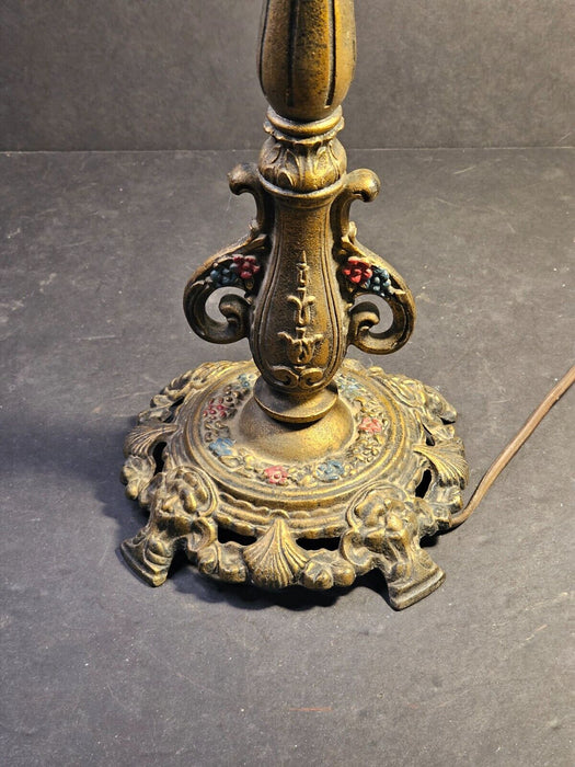 Outstanding 1920s table lamp/22 " cast and decorated still works/ needs a shade/, Antiques, David's Antiques and Oddities