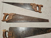 5 old school hand saws  READY FOR WORK one money for all, Antiques, David's Antiques and Oddities