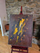 Mid-Century Modern Abstract Expressionist Painting by L.B. 31x41, Antiques, David's Antiques and Oddities