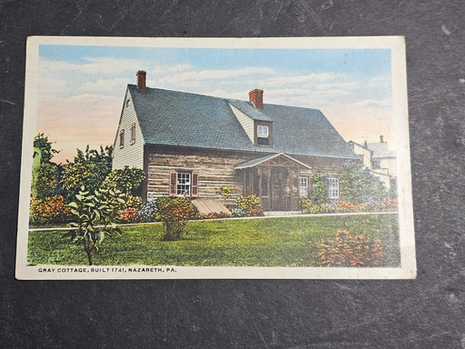 Nazareth pa Post card 1916 gray cottage Invitation to the Mosselman family reuni, Antiques, David's Antiques and Oddities