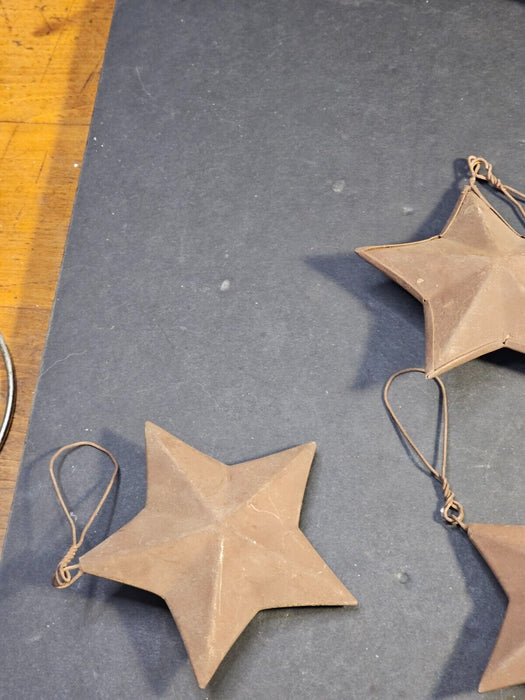 Tin stars 3 ' imported in the 1980s/ primitive/ very cool/10 in all, Antiques, David's Antiques and Oddities