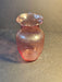 Pink glass vase 8x5 fluted edge/ wavy glass/, Antiques, David's Antiques and Oddities