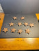 Tin stars 3 ' imported in the 1980s/ primitive/ very cool/10 in all, Antiques, David's Antiques and Oddities