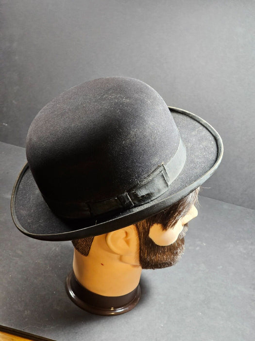 Black Durby Penn Craft hat company Philadelphia 6 1/8, Antiques, David's Antiques and Oddities