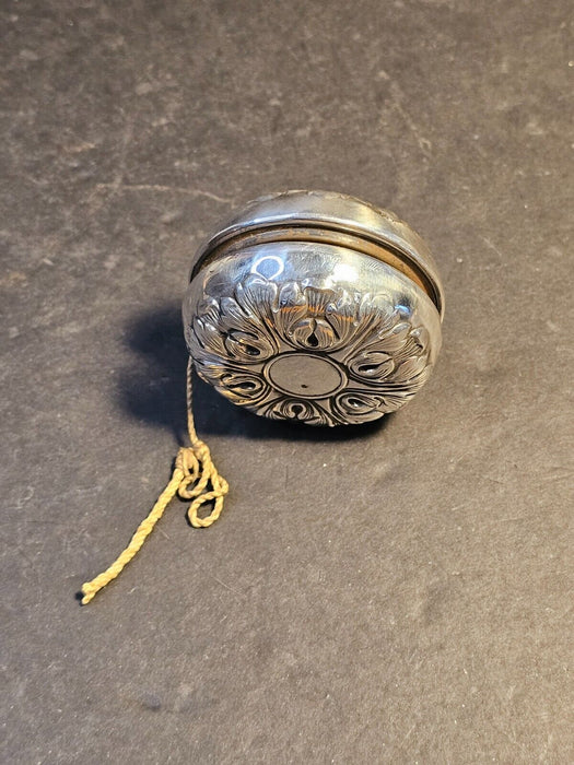 Sterling silver victorian yoyo/ 2.25" heavily embellished/Marked Gorham sterling, Antiques, David's Antiques and Oddities