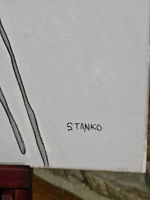 Stanko 30 x30 acrylic on canvas Stanko/ great presentation