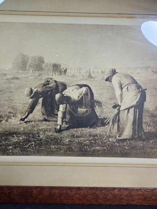 The Gleaner's By Millet  27.5x23.5 Print in original frame as found late 1800s, Antiques, David's Antiques and Oddities