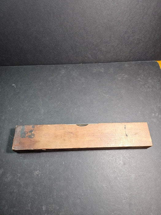 Wood level 3" x14 " Makers marker but cant make out, level still working, Antiques, David's Antiques and Oddities