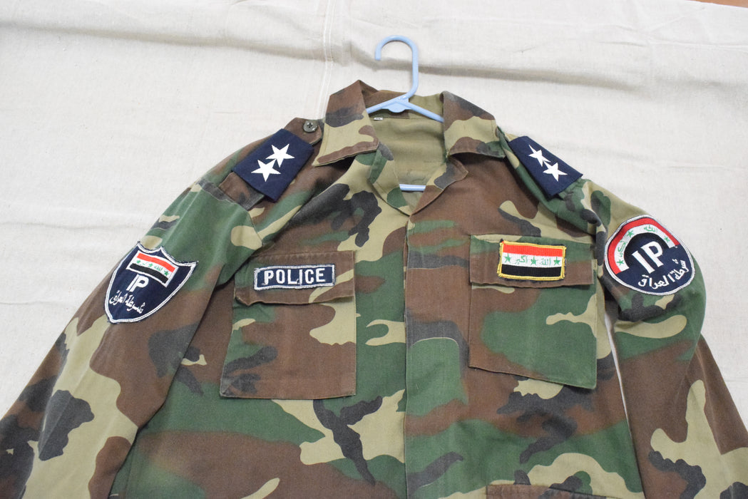 RARE Iraqi Police Camouflage BDU Coat with Patches Size XL, Military Uniforms, David's Antiques and Oddities